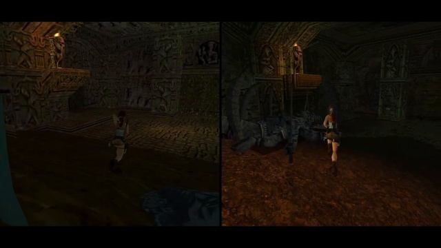 Tomb Raider 3 HD Remaster Temple Ruins Gameplay Comparison смотреть онлайн