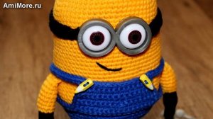 Амигуруми: схема Миньона Дейва. Игрушки вязаные крючком - Free crochet patterns.