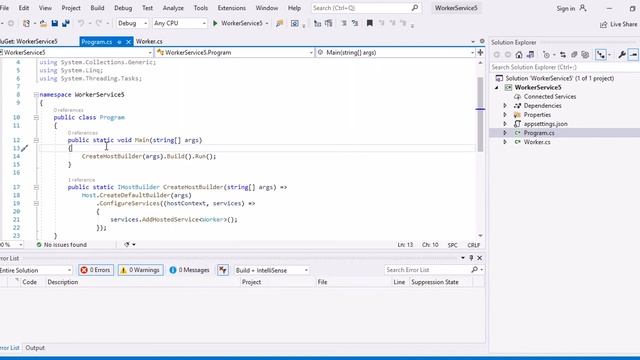 File logging in .Net 5 worker service using serilog. смотреть онлайн