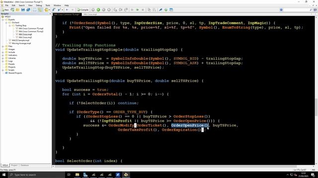 Create Trailing Stop Methods in MetaTrader 4: Step-by-Step Part 1 смотреть онлайн