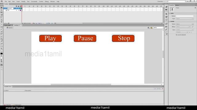 (Flash cs6) script Play, Pause, Stop, смотреть онлайн