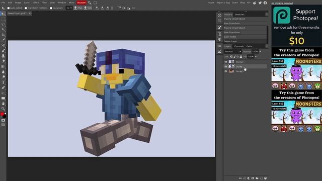 How to Make a Minecraft Thumbnail In 7 Minutes! смотреть онлайн