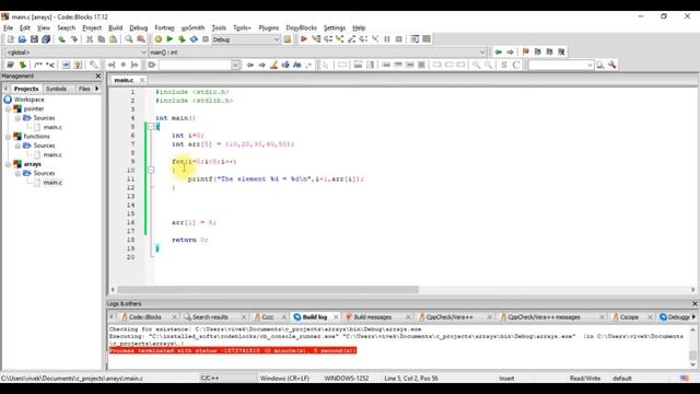 9.2 - Arrays in C - Program - Master C and Embedded C Programming смотреть онлайн