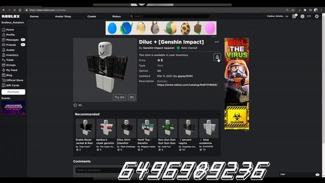 How to make Diluc Ragnvindr in Roblox смотреть онлайн