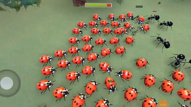 76 Lady bug VS 7 Queen ant and 10 Mantis.(Infinite fight) смотреть онлайн