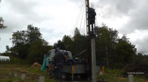 Фундамент из свай - быстро и легко. Забивка с автомобиля УАЗ