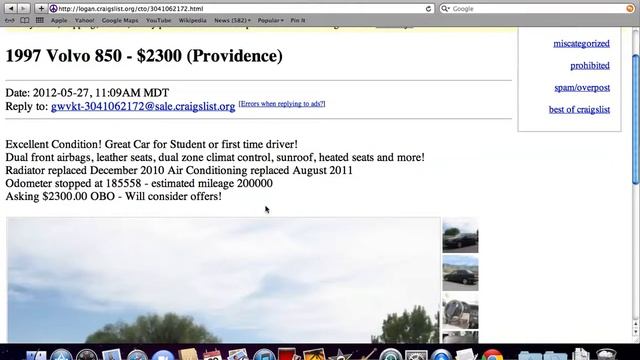 Craigslist Logan Utah - Local Private Used Cars for Sale by Owner Popular смотреть онлайн