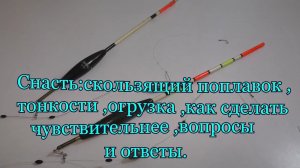 Снасть_ скользящий поплавок, тонкости, огрузка, как сделать чувствительнее, вопросы и ответы.mp4