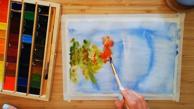 Илона Котляр, воспитатель Школы № 1504. Осенний пейзаж смотреть онлайн