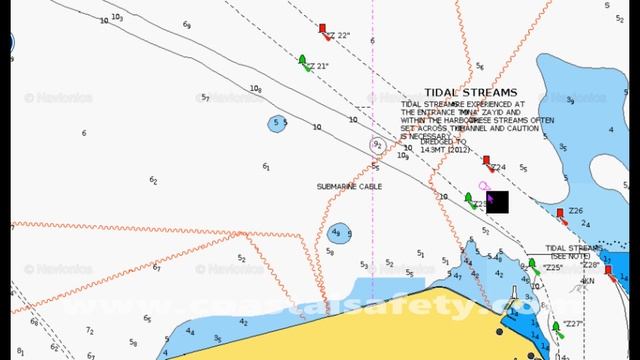 Electronic chart "walk n talk" sail the buoy channel from seaward to Yas Marina F1 Racing Abu Dhabi смотреть онлайн