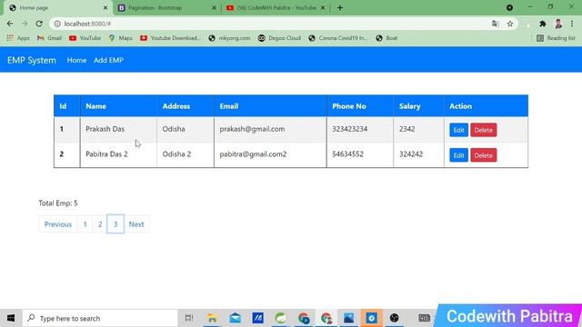 Pagination in Spring Boot Tutorial | Spring Mvc ,Data JPA,Thymeleaf, Mysql | Spring Boot Tutorial смотреть онлайн