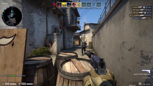 CS:GO - USP-S StatTrak™ | Black Lotus 0.5499 (Battle-Scarred) Gameplay смотреть онлайн