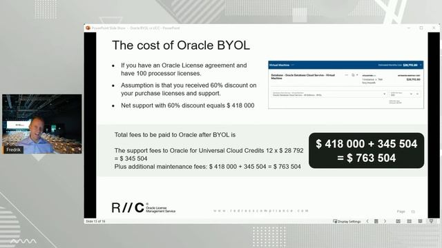 Oracle BYOL vs UCC - A cost comparision смотреть онлайн
