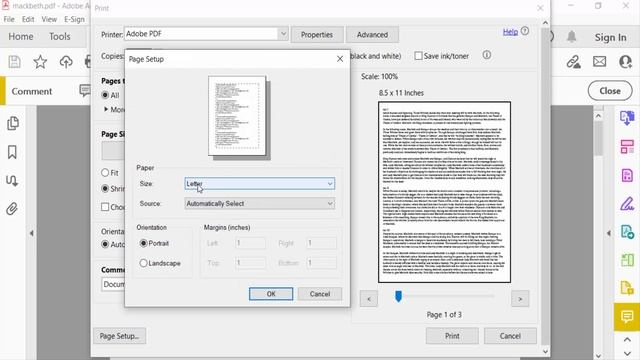 How To Change Page Size In Pdf Printing Using Adobe Acrobat Pro DC