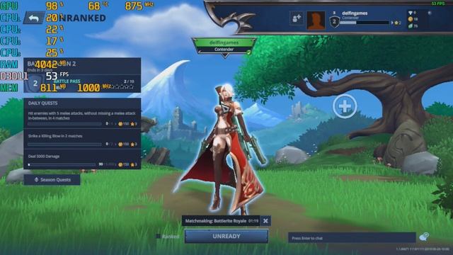Battlerite Royale - Gameplay with the HD 7470 & AMD A8 5600K смотреть онлайн