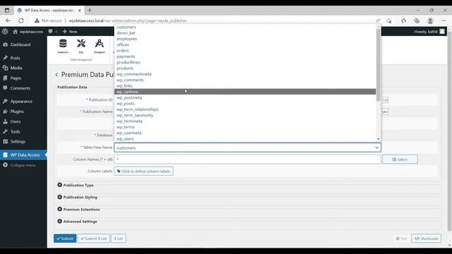 WP Data Access - Creating and publishing data tables смотреть онлайн