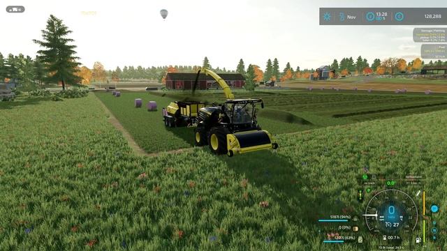 Making 258,500Lt Of Silage Bales With Forage Baler - #121 - No Man's Land - Farming Simulator 22 смотреть онлайн