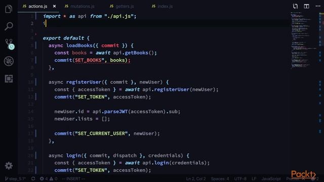 Hands-On Vuex for Vue.js Applications : File Organization | packtpub.com смотреть онлайн