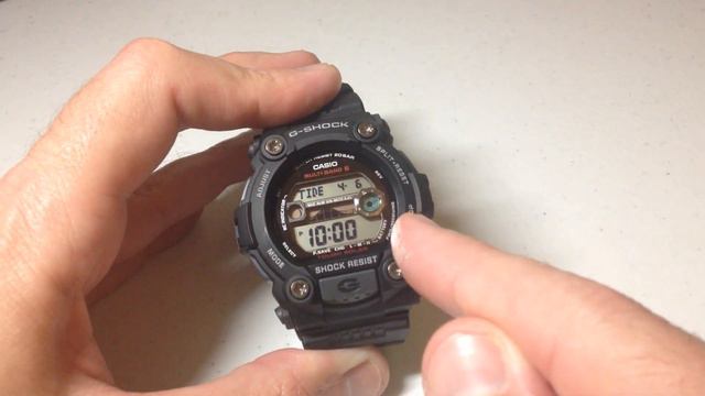 Casio G-Shock (GW-7900) | View Tide And Moon Data (basics)
