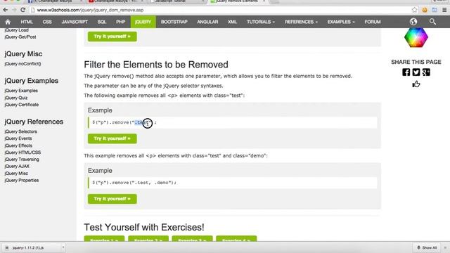 เอา html element ออก ด้วย .remove() - วีดีโอสอน jQuery смотреть онлайн