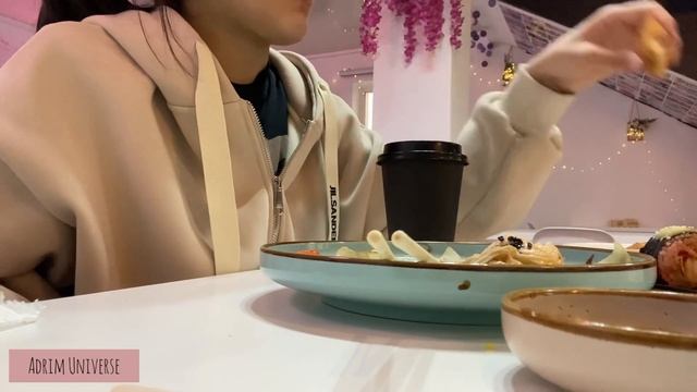 Впервые пробую токпокки, грибы эноки/ Поход в Maрвин #koreanfood #корейскаяеда #токпокки #vlog