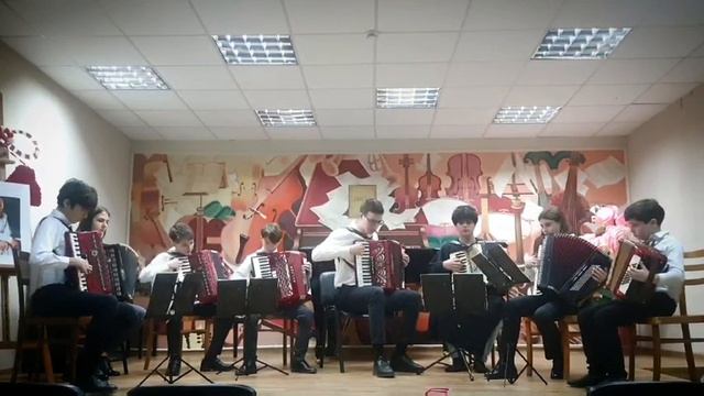 Ансамбль аккордеонистов "Октет" Генри Манчини "Подсолнухи" руководитель Семенова Е.И. смотреть онлайн