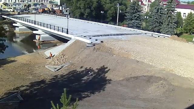 TimeLapse Строительство моста Переславль Залесский смотреть онлайн