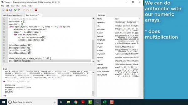 Python and R #1.1: Data import