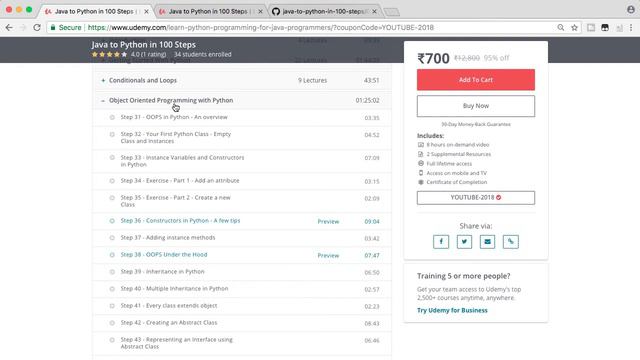 New Course - Java to Python in 100 Steps смотреть онлайн