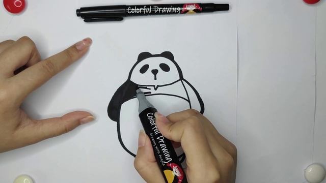 Как нарисовать милую панду | Qanday qilib chiroyli panda chizish mumkin | How to draw a lovely pand смотреть онлайн