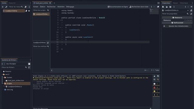 Godot : Envoyer une requête HTTP pour télécharger du texte via une URL смотреть онлайн