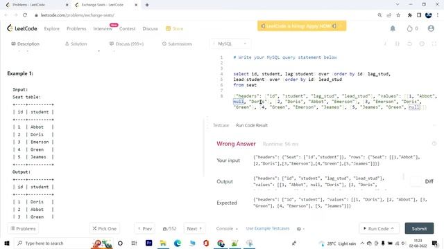 626. Exchange Seats | Leetcode SQL Medium смотреть онлайн