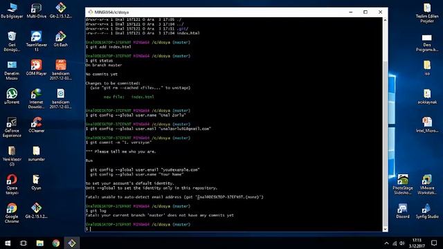 Git Kurulumu ve Örnek Uygulama смотреть онлайн