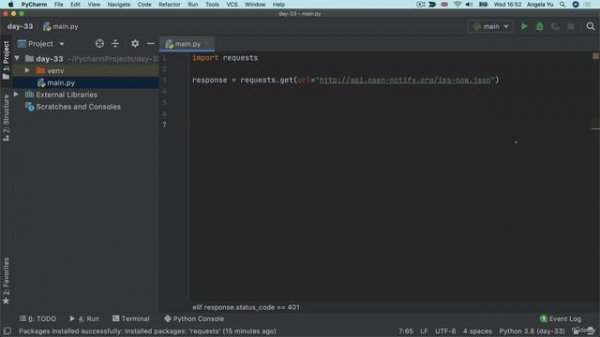 Day 33 - 298-Working with Responses HTTP Codes Exceptions & JSON Data