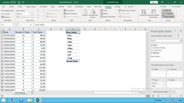 Group data by month and year in Excel смотреть онлайн
