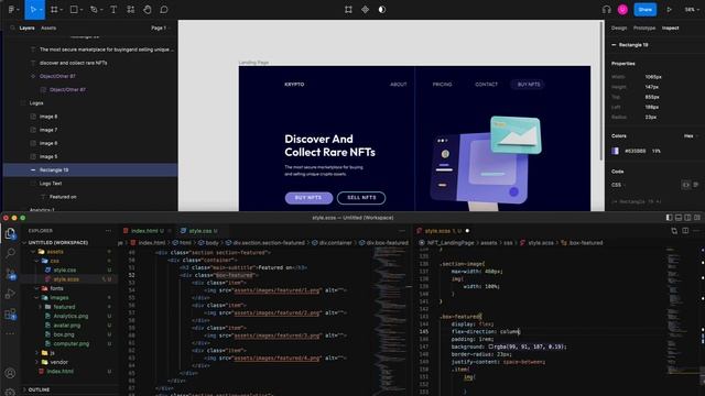 Responsive NFT Landing page HTML/CSS смотреть онлайн