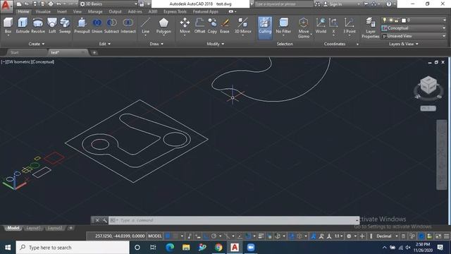 basic 3d command in autocad | autocad 3d command смотреть онлайн