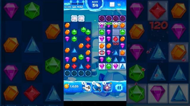 Jewel Pop Mania:Match 3 Puzzle Level 88 ( Jewel Ice Episode ) - Walkthrough ( No Booster ) смотреть онлайн