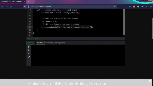Codificando Java en un IDE online - Determinar si un número es par o impar en Java смотреть онлайн