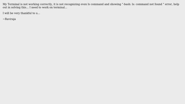 ls: command not found " error смотреть онлайн