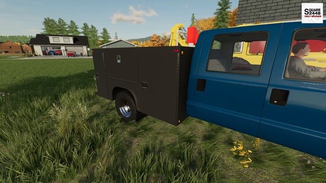 Taking Delivery Of A Hummer EV & OLD Backhoe Repairs! | FS22 Homeowner смотреть онлайн