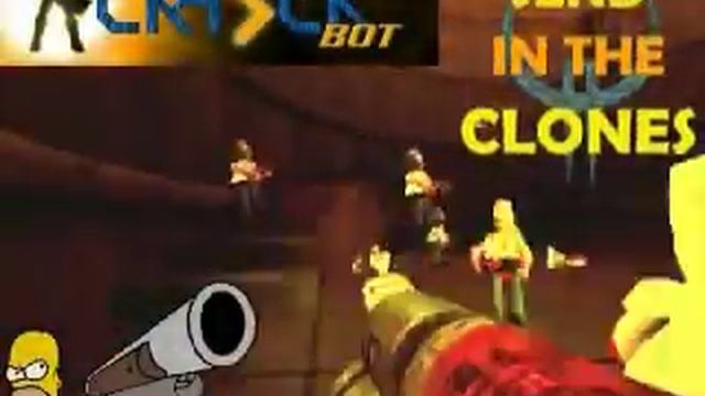 Send in the Clones - Quake 2 with 100 Homer Bots смотреть онлайн