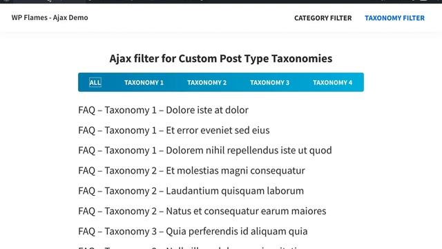Ajax Filter for Custom Post Type Taxonomy смотреть онлайн