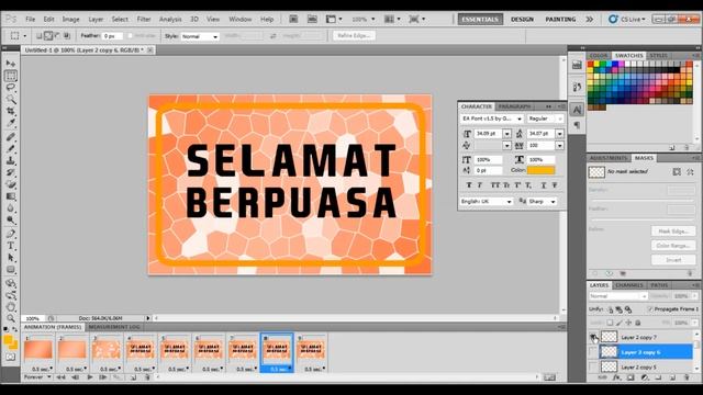 Belajar Photoshop - Gif Animation (Membuat Animasi Web dengan format Gif ) смотреть онлайн