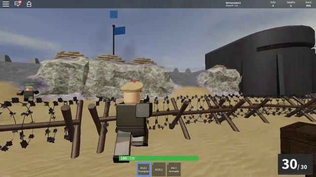 Playing D-DAY OPEN ALPHA (Roblox) смотреть онлайн