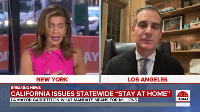 LA Mayor Eric Garcetti: It’s ‘Plausible’ That 56 Percent Of Californians Could Get Virus | TODAY смотреть онлайн