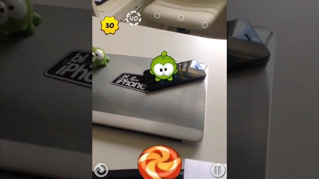 Demonstração do jogo Om Nom Candy Flick смотреть онлайн