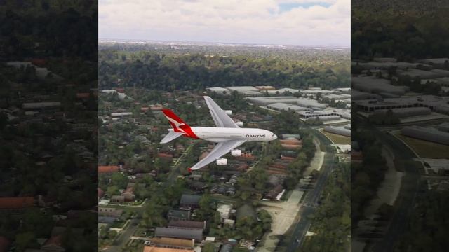 Прекрасная посадка в момент просмотра!! QANTAS AIRBUS A380 в аэропорту Мельбурна смотреть онлайн