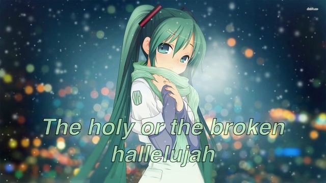 Nightcore- Hallelujah  With Lyrics