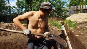 Фундамент под хозблок своими руками часть 1